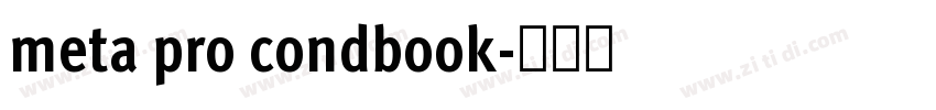 meta pro condbook字体转换